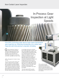 Article - In-Process Gear Inspection at Light Speeds