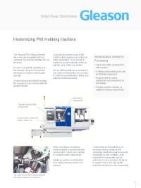 Flyer - Modernizing P60 Hobbing Machine